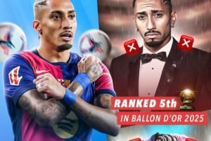 😢真不配？拉菲尼亚西甲最佳+欧冠金靴 金球第5&落选年度最佳阵