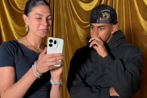 厉害!亚马尔看儿时照片猜球员,内马尔、德容、梅西、莱万全猜中