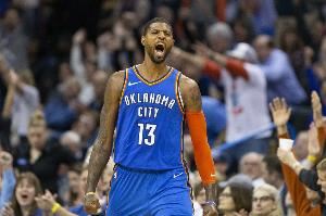 😭他还在贡献!乔治复出再送快船一败 雷霆又笑了~